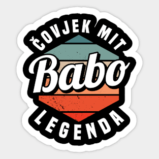 Babo Bosnia Father Bosnian Dad Balkan Bosna Sticker